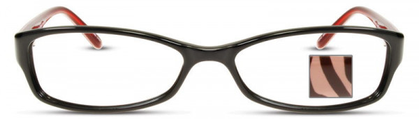 Scott Harris SH-249 Eyeglasses, 2 - Black with Spice Zebra