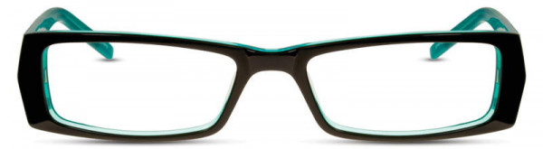 Scott Harris SH-254 Eyeglasses, Black / Aqua