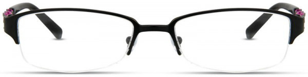 Scott Harris SH-298 Eyeglasses, Black / Fuchsia