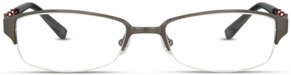 Scott Harris SH-298 Eyeglasses, 3 - Graphite / Red