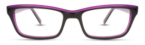 Scott Harris SH-372 Eyeglasses, 3 - Black / Orchid