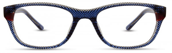 Scott Harris SH-398 Eyeglasses, Blue / Cherry