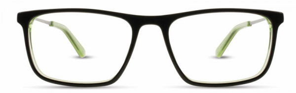 Scott Harris SH-446 Eyeglasses, 3 - Black / Lime
