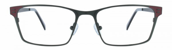 Scott Harris SH-504 Eyeglasses, 2 - Olive / Brick