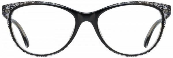 Scott Harris SH-548 Eyeglasses, Black / Crystal