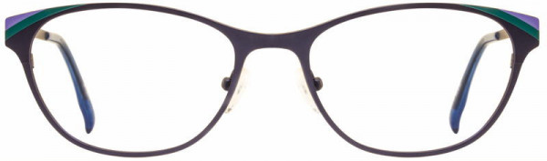 Scott Harris SH-574 Eyeglasses, Indigo / Lilac / Spruce