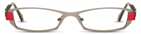 Scott Harris SH-Pulse-03 Eyeglasses, 1 - Matte Gray / Cherry
