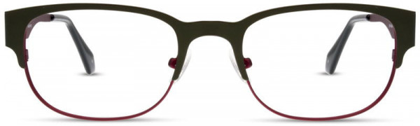 Scott Harris SH-Pulse-07 Eyeglasses, 2 - Olive / Wine