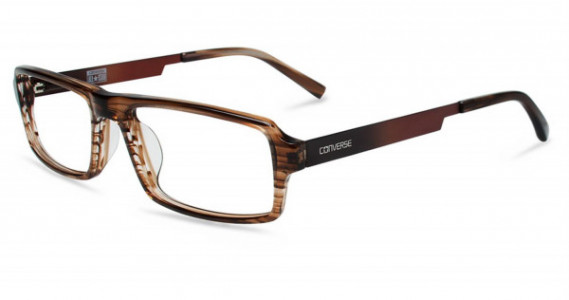 Converse Q015 UF Eyeglasses, Brown Stripe