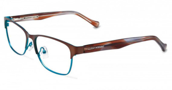 Lucky Brand D101 Eyeglasses, BROWN