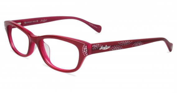 Lucky Brand Swirl Eyeglasses, Red