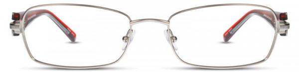 Cote D'Azur CDA-222 Eyeglasses, 2 - Gunmetal / Red