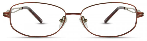 Cote D'Azur CDA-242 Eyeglasses, 3 - Soft Burgundy / Antique Gold