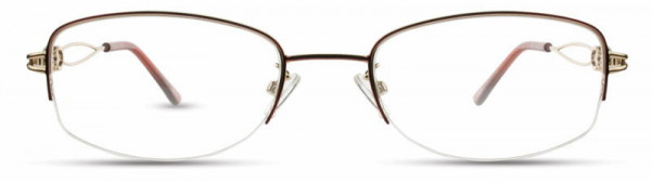 Cote D'Azur CDA-245 Eyeglasses, 2 - Russet / Gold