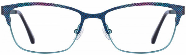 Cote D'Azur CDA-259 Eyeglasses, 1 - Navy / Fuchsia Snake