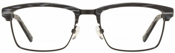 Michael Ryen MR-270 Eyeglasses, 2 - Gray Wood Grain / Black