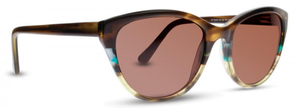 Adin Thomas AT-SUN-16 Sunglasses, 3 - Brown Demi / Teal Demi / Lime