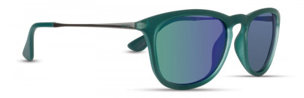 INVU INVU-103 Sunglasses, 2 - Green / Green Mirror
