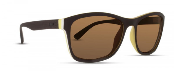 INVU INVU-104 Sunglasses, 3 - Brown / White / Yellow