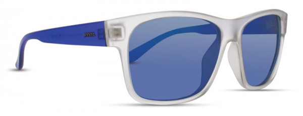INVU INVU-109 Sunglasses, 1 - Crystal/Blue/Blue Mirror