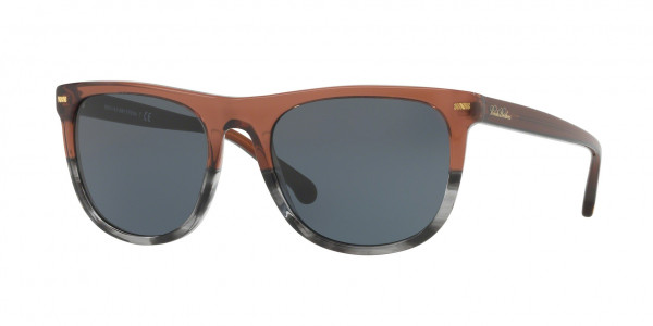 Brooks Brothers BB5037S Sunglasses, 612987 CORDOVAN GREY HORN GRADIENT