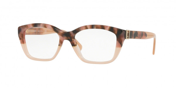 Burberry BE2265 Eyeglasses, 3678 BROWN HAVANA/PINK (BROWN)