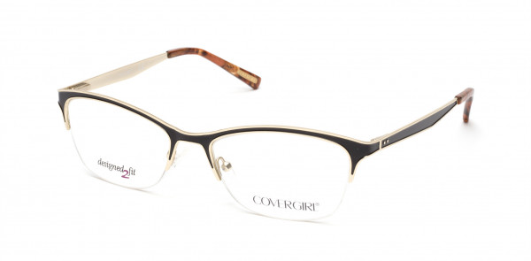 CoverGirl CG0543 Eyeglasses, 002 - Matte Black