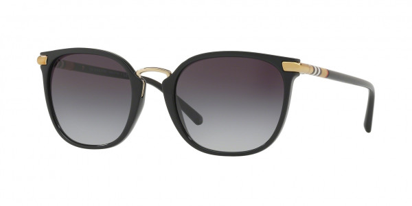 Burberry BE4262 Sunglasses, 30018G BLACK GREY GRADIENT (BLACK)