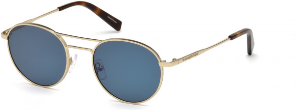 Ermenegildo Zegna EZ0089 Sunglasses, 28V - Shiny Rose Gold / Blue