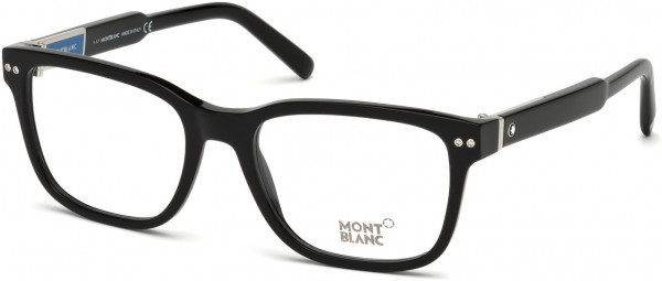 Montblanc MB0705 Eyeglasses, 001 - Shiny Black