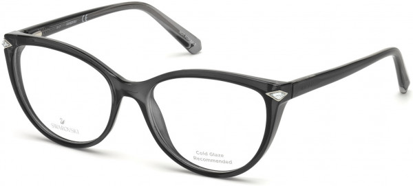 Swarovski SK5245 Eyeglasses, 001 - Shiny Black