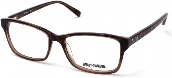Harley-Davidson HD0544 Eyeglasses, 062 - Brown Horn