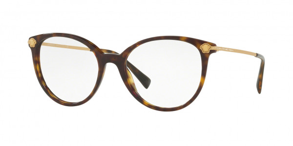 Versace VE3251BA Eyeglasses, 108 DARK HAVANA (BROWN)
