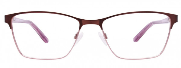 EasyClip EC455 Eyeglasses, 080 - Satin Brown & Light Purple
