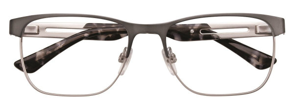 BMW Eyewear B6049 Eyeglasses, 020 - Satin Steel & Silver