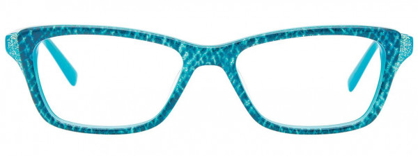 Takumi TK1064 Eyeglasses, 060 - Aqua & Gold & Turquoise