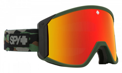 Spy Optic Raider Snow Goggle Sports Eyewear, Camo / HD Bronze w/ Red Spectra Mirror + HD LL Persimmon