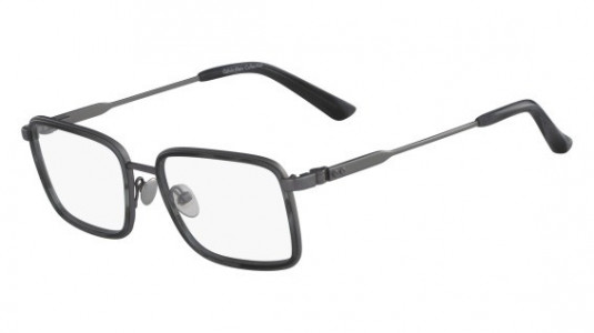 Calvin Klein CK8059 Eyeglasses, (038) SATIN TITANIUM/NAVY HORN