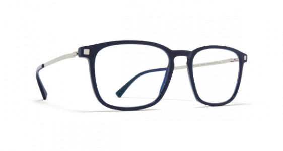 Mykita ARLUK Eyeglasses, C40 DARK BLUE/SHINY SILVER