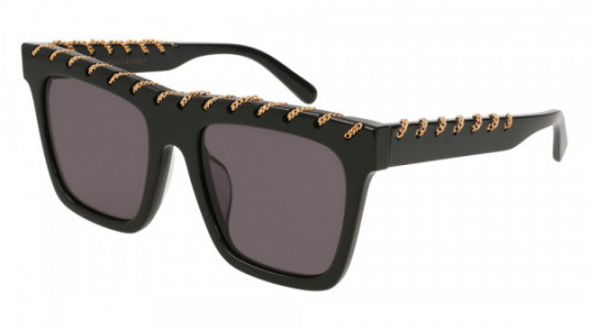 Stella McCartney SC0128SA Sunglasses, 001 - BLACK with GREY lenses