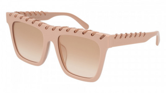 Stella McCartney SC0128SA Sunglasses, 004 - PINK with GOLD lenses