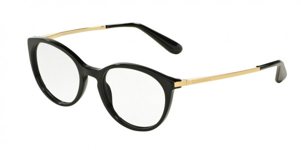 Dolce & Gabbana DG3242F Eyeglasses, 501 BLACK (BLACK)