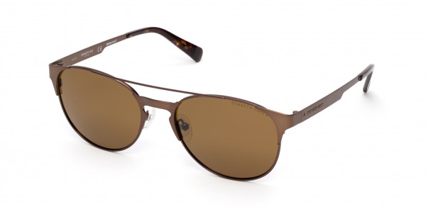 Kenneth Cole New York KC7224 Sunglasses, 49H - Matte Dark Brown / Brown Polarized Lenses
