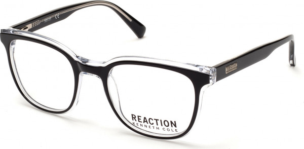 Kenneth Cole Reaction KC0800 Eyeglasses, 005 - Black/Crystal / Shiny Black