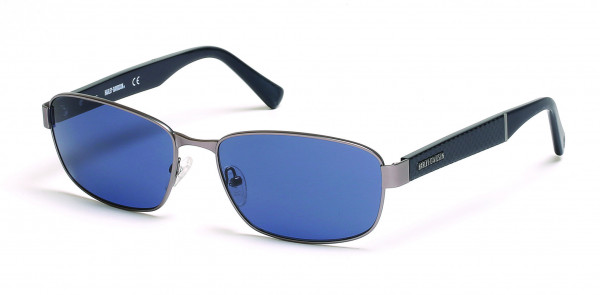 Harley-Davidson HD0919X Sunglasses, 09V - Matte Gunmetal  / Blue