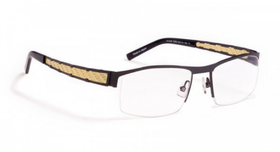 J.F. Rey JF2508 Eyeglasses, Matt Black / Golden fiber (0050)
