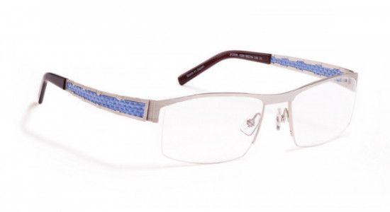 J.F. Rey JF2508 Eyeglasses, Raw satin / Blue fiber (1020)