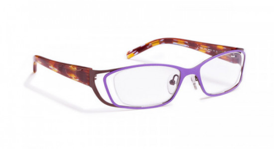 J.F. Rey KJI IZZIE Eyeglasses, Lavender / Brown / Brick (7092)