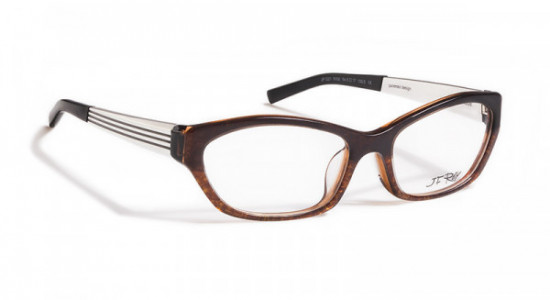 J.F. Rey JF1221 Eyeglasses, Brown Snake Skin / Alu - Glossy Black (9100)
