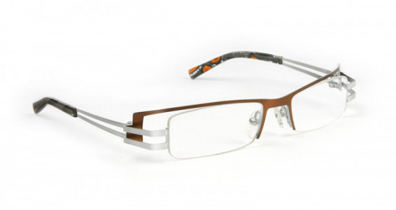 J.F. Rey JKH HERCULE Eyeglasses, Brown - White silver (9010)